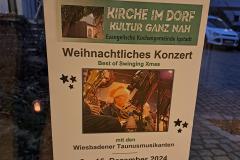 Die Taunusmusikanten durften den lebendigen Adventskalender in der Pfarrscheune in Igstadt bereichern!