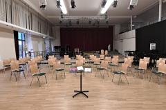 Der Saal erwartete rund 50 Musikerinnen und Musiker